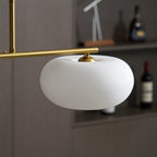 Lustra Suspension Lampe Linéaire à 3 Lumières en Forme de Globe - Neutralighting