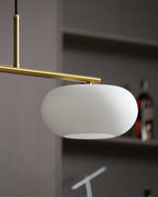 Lustra Suspension Lampe Linéaire à 3 Lumières en Forme de Globe - Neutralighting