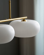 Lustra Suspension Lampe Linéaire à 3 Lumières en Forme de Globe - Neutralighting
