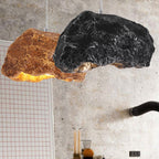 Avi Suspension Irrégulier Naturelle, Résine/Acrylique, Gris/Noir, Chambre - Neutralighting