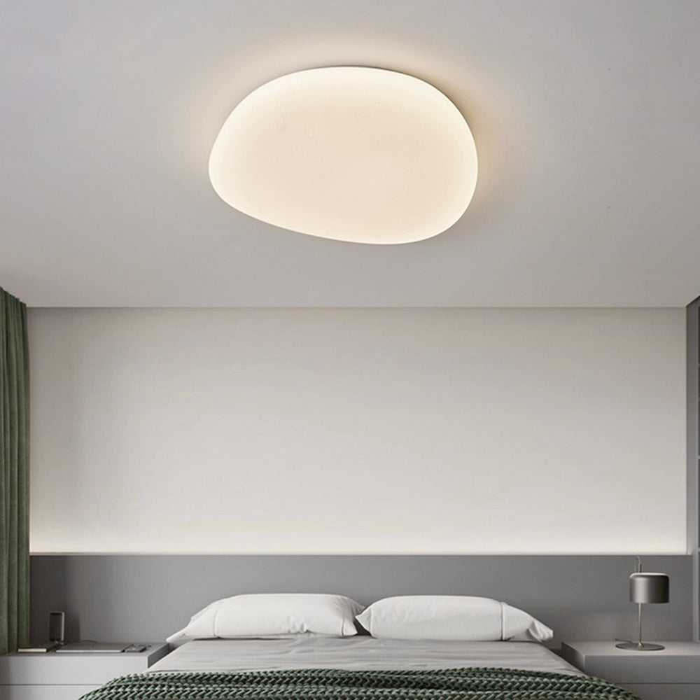Sayu Plafonnier Galet Moderne Blanc. Salon - Neutralighting