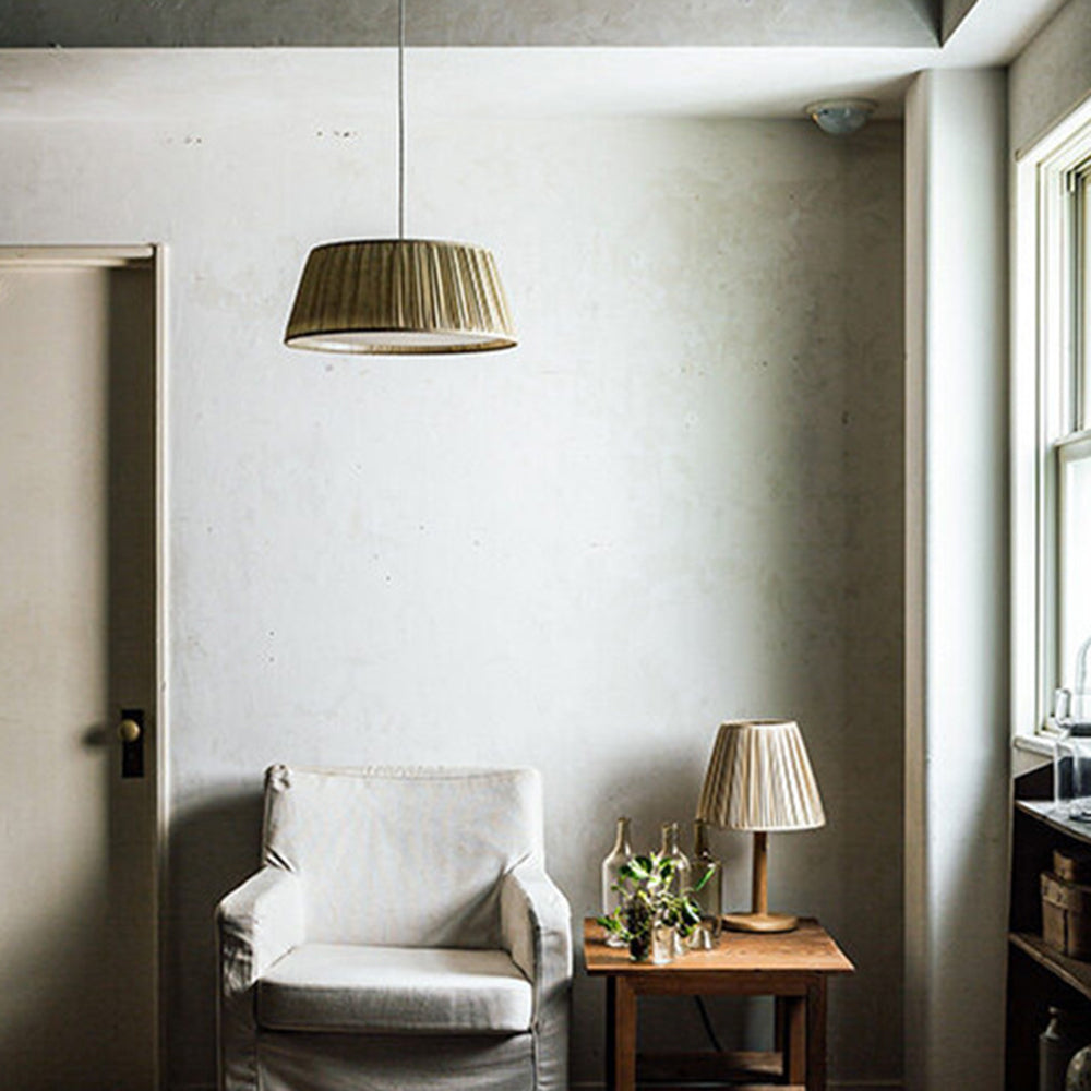 Ritta Suspension Vintage, Métal/Tissu, Brun, Salon - Neutralighting