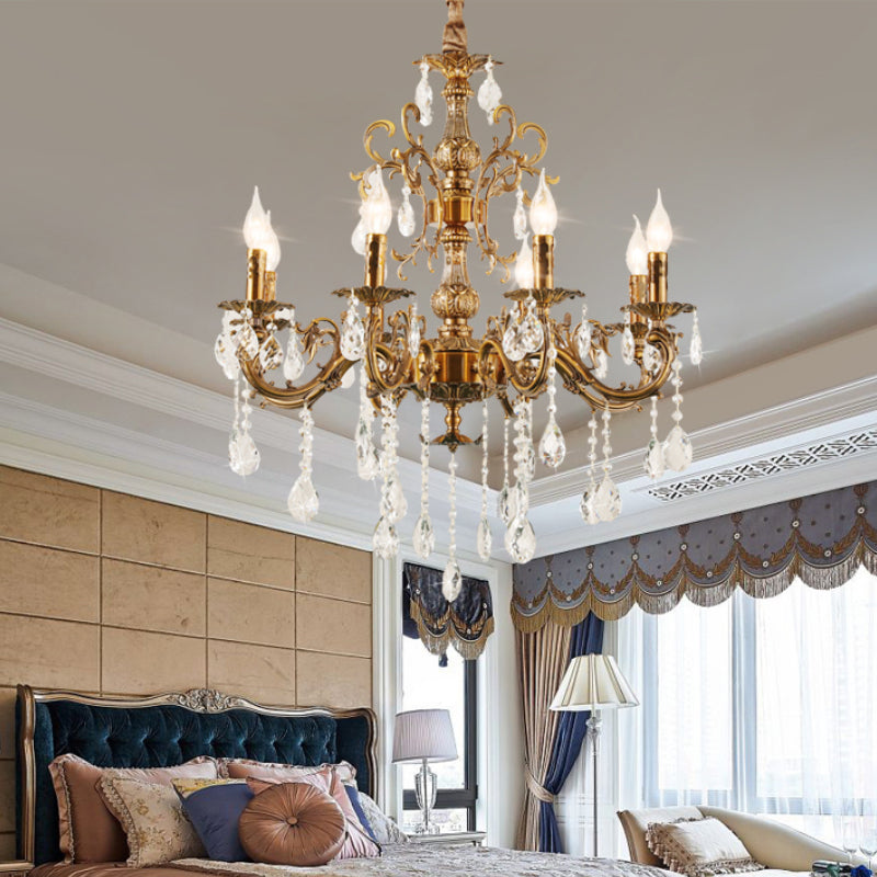 Silva Lustre LED Moderne Design, Métal, Bronze Doré, Salon - Neutralighting