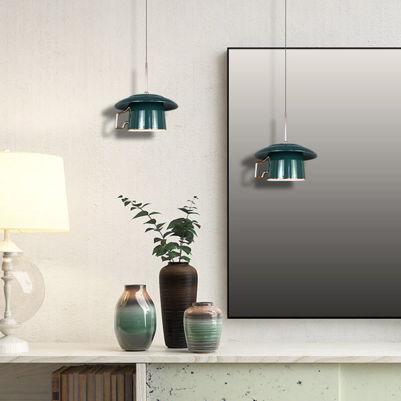 Valentina Place Poignée Tasse Céramique LED Suspension Salon - Neutralighting