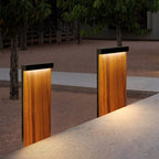 Gisil Extérieure Géométrique Minimaliste. Métal. Bois. Extérieur - Neutralighting
