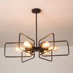 Silva Industriel LED Suspension Noir Métal Salon/Chambre À Coucher - Neutralighting