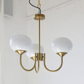 Valentina Lustre Boule Classique, Métal/Verre, Blanc/Rose/Beige, Bureau/Salon - Neutralighting