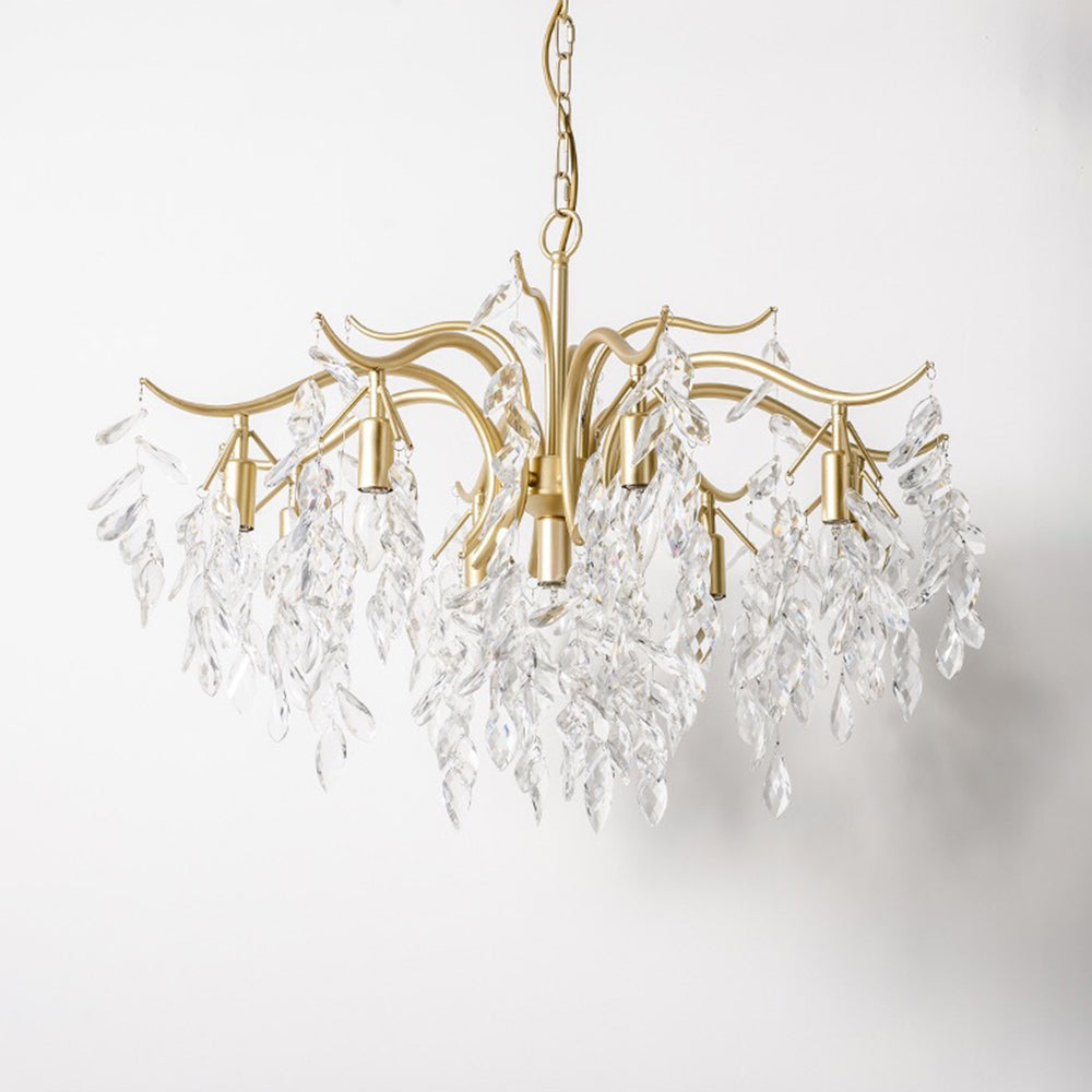 Kristy Suspension Multi Luxueux, Cristal/Cuivre, Noir/Or, Salon - Neutralighting