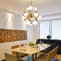 Silva Moderne LED Lustre Or Verre Salon/Chambre À Coucher/Salle À Manger - Neutralighting