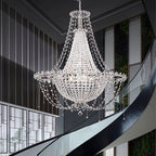 Kristy Italien Métal Cristal Lustre Plafonnier Salon Salle à Manger - Neutralighting