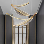 Arisha Nordique Luxe LED Suspension Métal Acrylique Hôtel Salon - Neutralighting