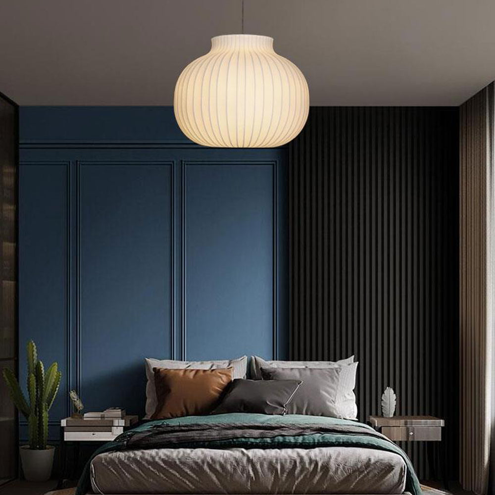 Ritta Suspension Vintage, Métal/Soie, Blanc, Salle à Manger - Neutralighting