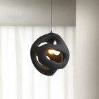 Avi Suspension Globe Moderne, Métal/Résine, Blanc/Noir, Bar/Salle de Séjour - Neutralighting