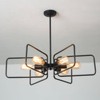 Silva Industriel LED Suspension Noir Métal Salon/Chambre À Coucher - Neutralighting