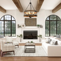 Silva Industriel LED Suspension Bois Métal Salon - Neutralighting
