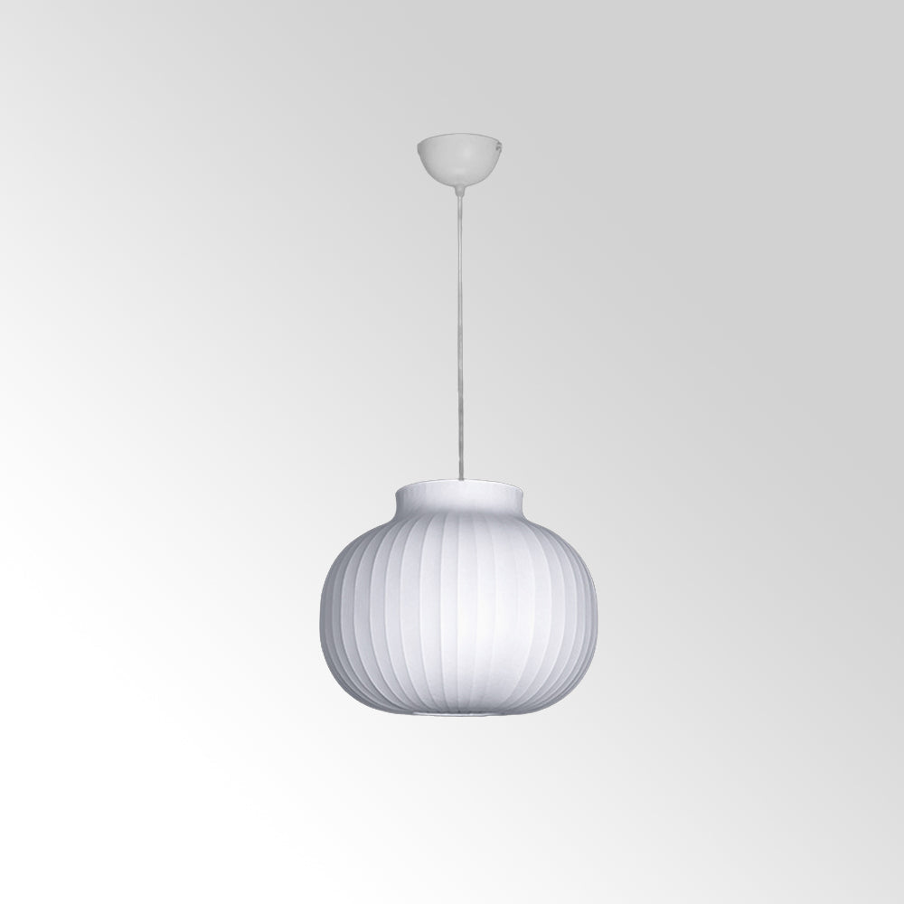 Ritta Suspension Vintage, Métal/Soie, Blanc, Salle à Manger - Neutralighting
