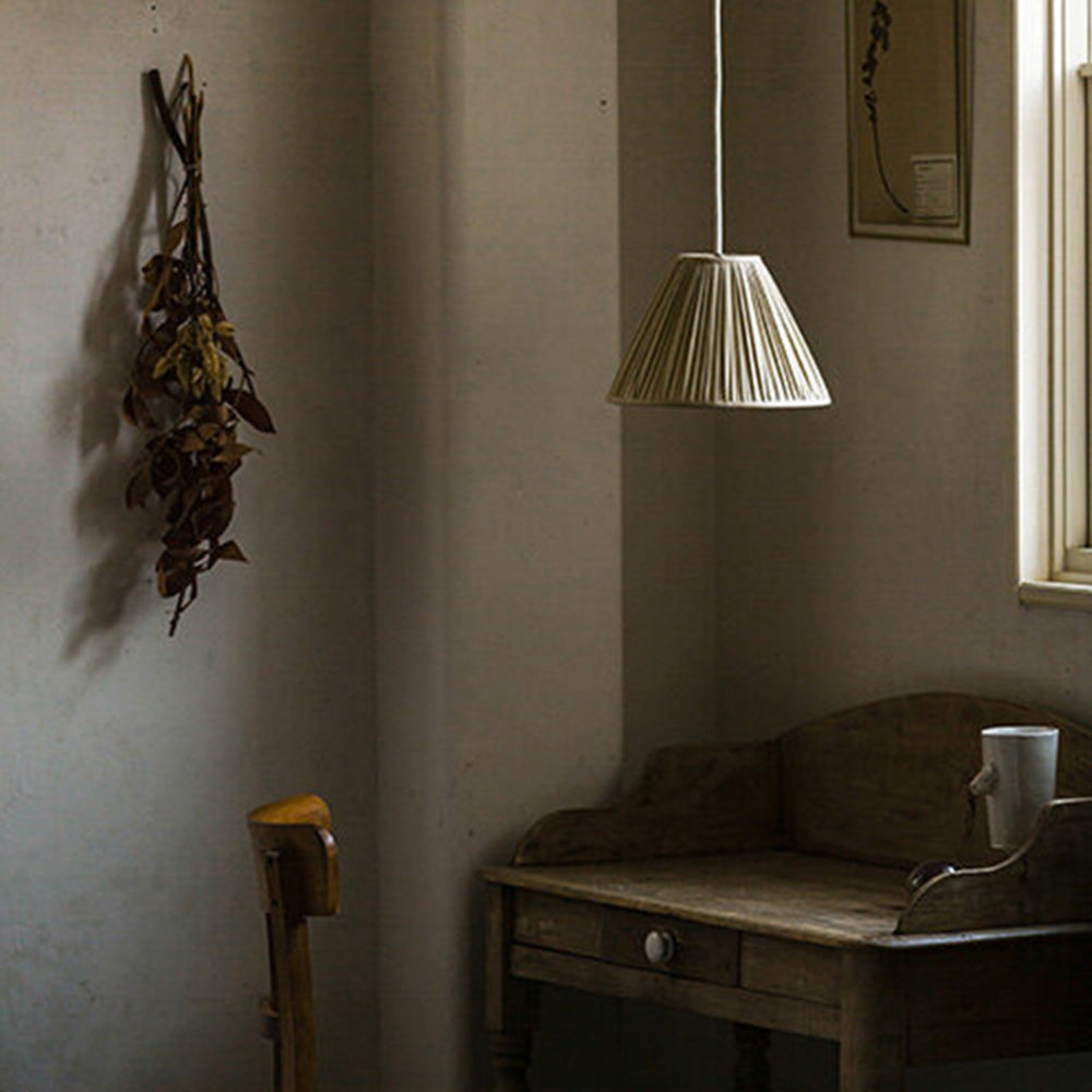 Ritta Suspension Vintage, Métal/Tissu, Brun, Salon - Neutralighting