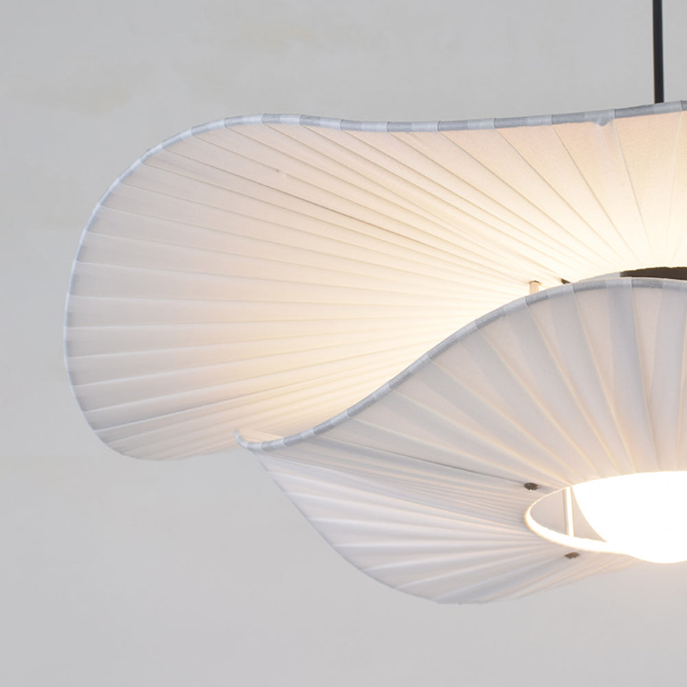 Ritta Suspension Petale Retro, Metal/Tissu, Blanc, Chambre à Coucher - Neutralighting