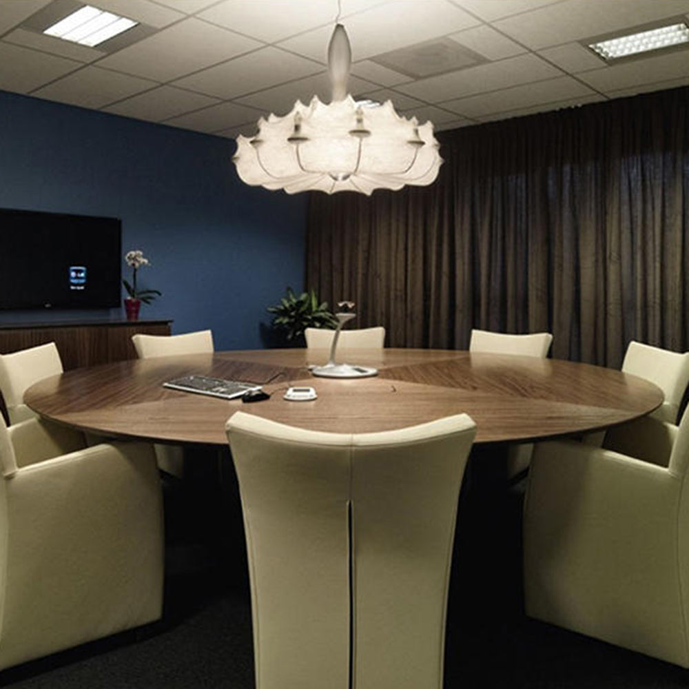 Ritta Suspension Vintage, Métal/Soie, Blanc, Salon/Salle à Manger - Neutralighting