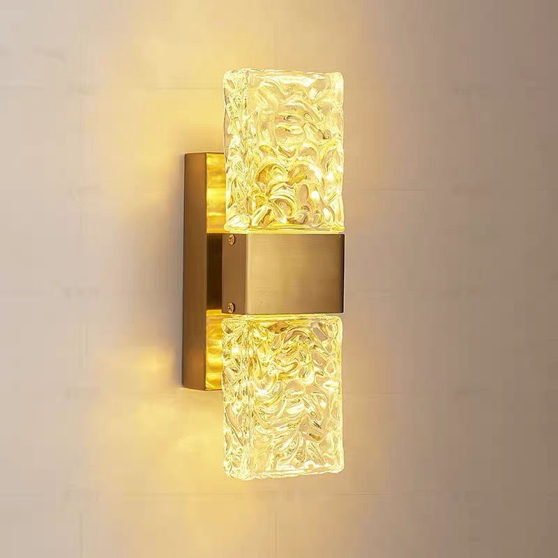 Arisha Modern Rectangular Metal Wall Lamp, Gold - Neutralighting