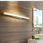 Quinl Applique Murale Miroir Linéaire Minimaliste. Bois. Noyer. Salon - Neutralighting