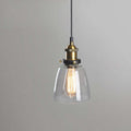 June suspension Industriel en Verre. Clair/Ambre/Gris Fumé - Neutralighting