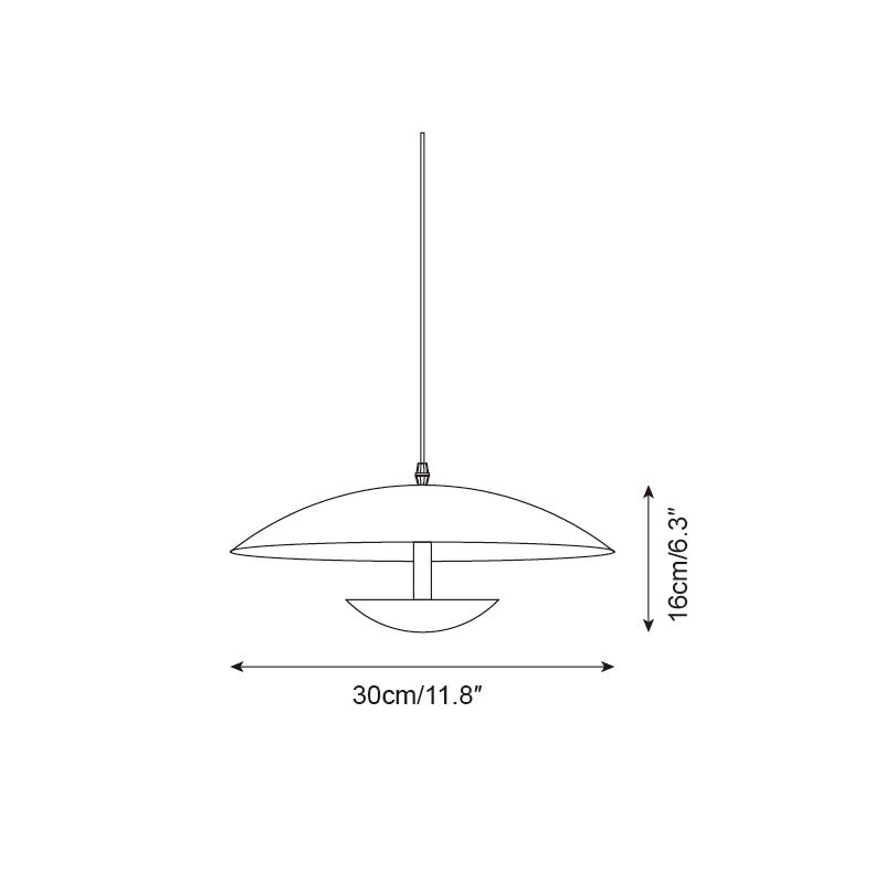 Pylos Lampe Suspendue Minimaliste Noire - Neutralighting