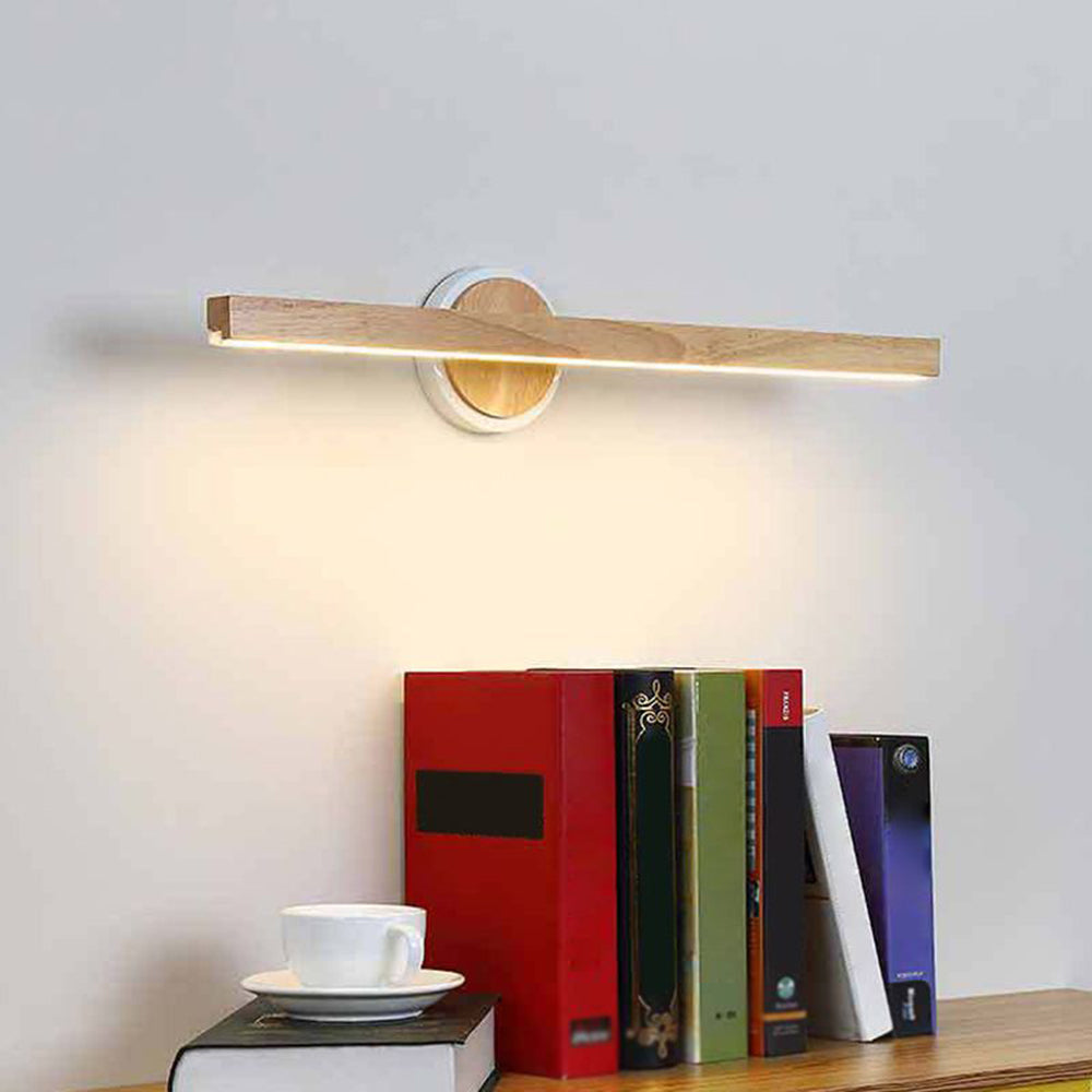 Muto Design LED Applique Murale à Miroir Rectangulaire Moderne Bois Salle de Bain/Chambre - Neutralighting