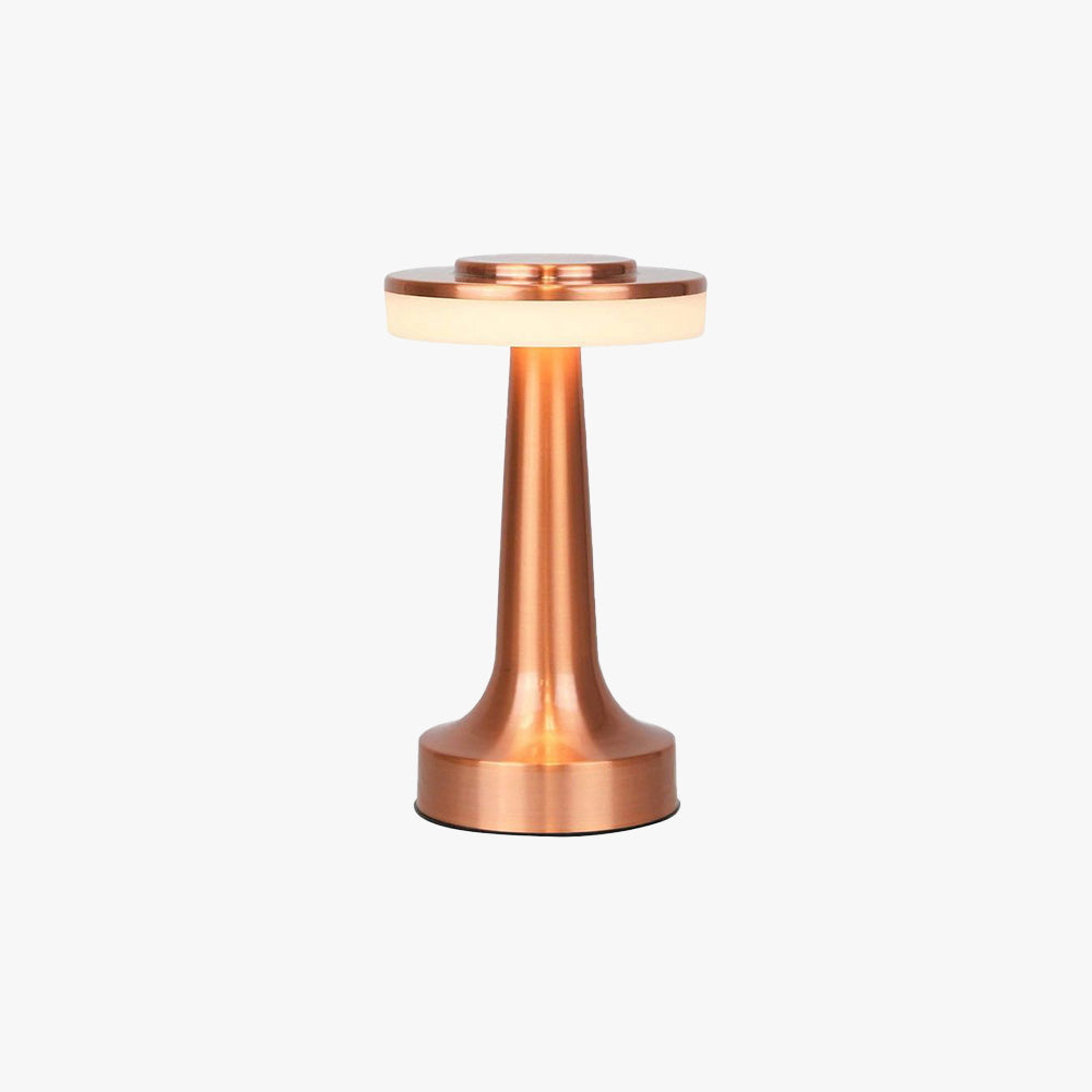 Mira Lampe de Table Champignon Moderne LED Métal/Acrylique Doré/Argent/Rose Rouge Salon - Neutralighting