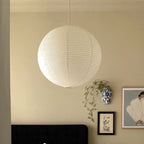 Ritta Japonais Sphérique Papier Métal Suspension Salon - Neutralighting