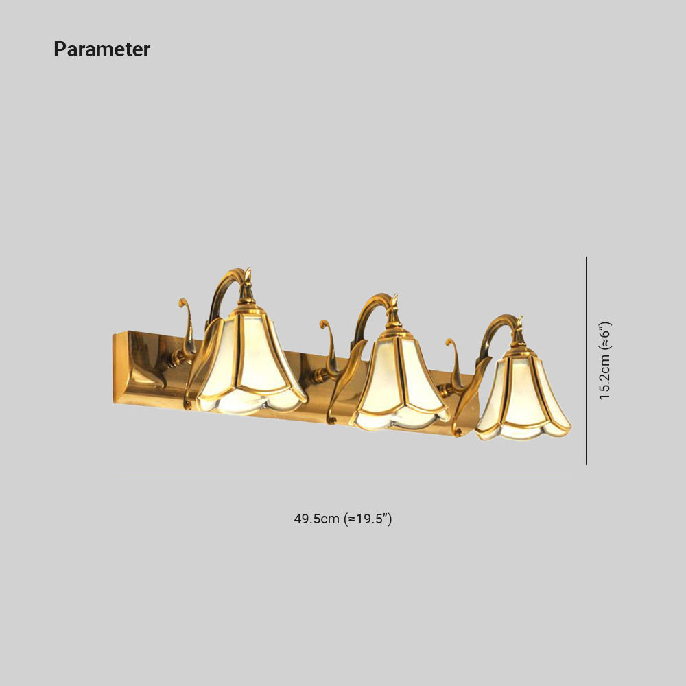 Ray Design Italien Floride Applique Murale à miroir LED Marron Métal Salle de Bain - Neutralighting