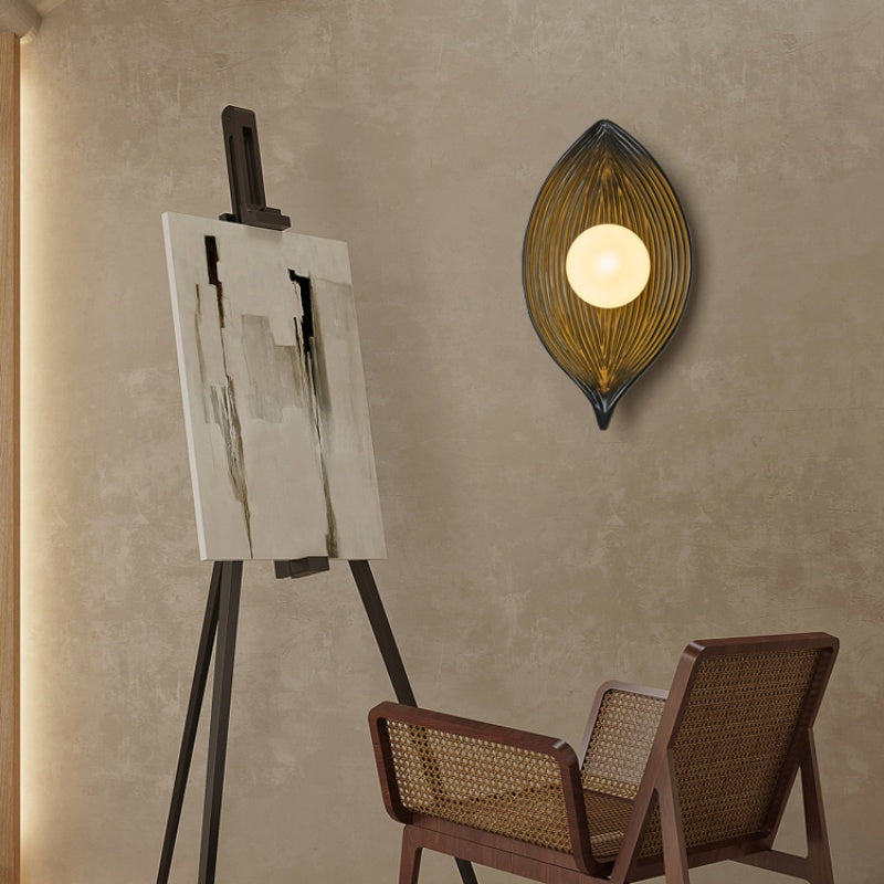Aria Moderne LED Applique Murale Noir/Blanc/Bois Acrylique Salon - Neutralighting
