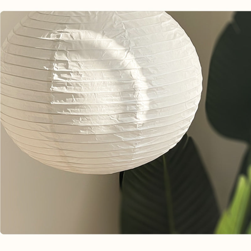 Ritta Japonais Sphérique Papier Métal Suspension Salon - Neutralighting