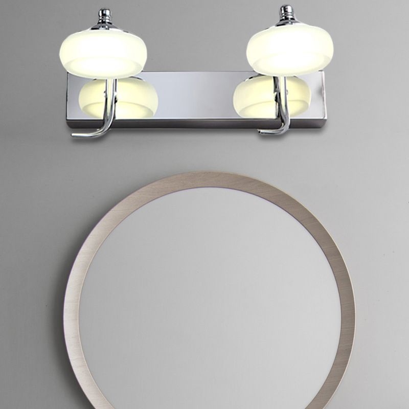 Arisha Applique Murale en Forme de Lanterne, Métal/Verre, Blanc, Chambre - Neutralighting