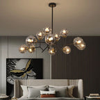 Valentina Moderne Nordique Suspension Métal Verre Salon Chambre à Coucher - Neutralighting