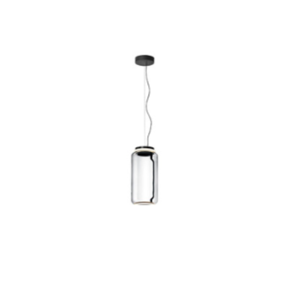 Valentina Luminaires Suspensions LED Cylindre Minimalisme Métal/Verre Transparent Salon/Chambre à Coucher - Neutralighting