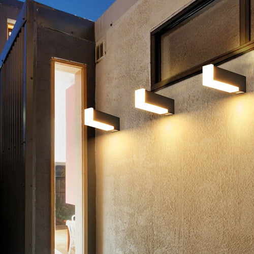 Ray Géométrique LED Applique Murale Noir Métal Acrylique Allée - Neutralighting
