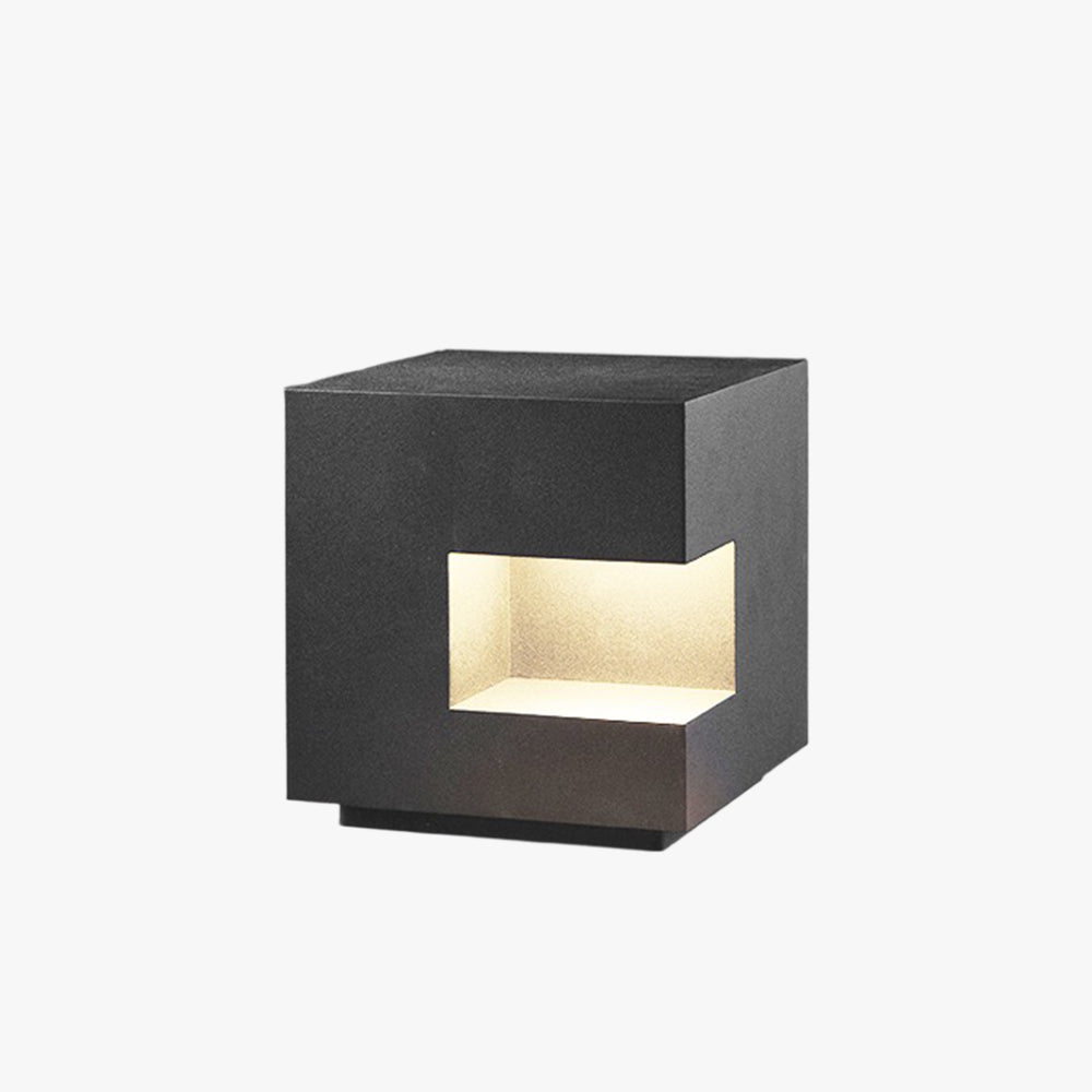 Ray Lampadaire Cube Moderne, Métal, Noir, Allée - Neutralighting