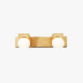 Muto Applique Murale Linéaire Moderen, Bois/Verre, Bûche, Salle de Bain - Neutralighting