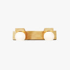 Muto Applique Murale Linéaire Moderen, Bois/Verre, Bûche, Salle de Bain - Neutralighting