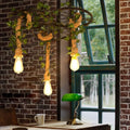 Arisha Industriel LED Lustre Noir Métal Saule Bar/Salon - Neutralighting