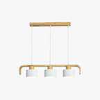 Valentina Moderne Luminaires Suspensions Cylindre Nordique Bambou Blanc/Vert/Gris Chambre à Coucher - Neutralighting