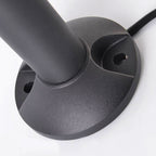 Ray Rond Moderne LED Lampadaire Extérieure Noir Métal/Verre Allée - Neutralighting