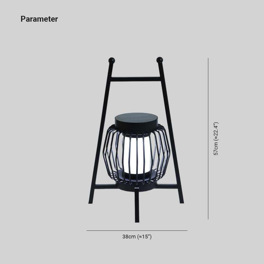 Ray Lampadaire Lanterne Moderne, Métal, Noir, Allée - Neutralighting