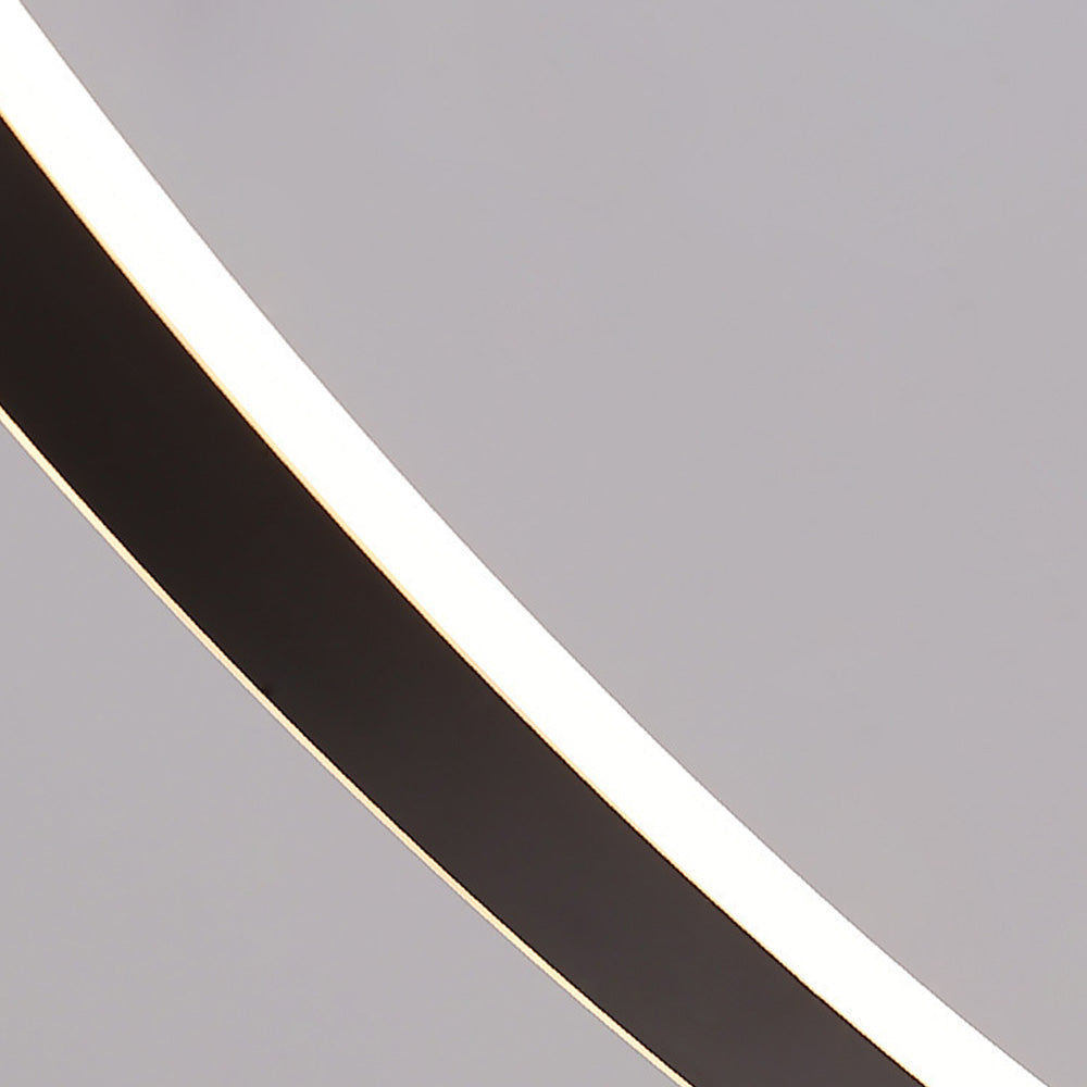 Ray Design Lampadaire Arche Simple Métal/Silicone Café/Blanc Salon/Chambre à Coucher - Neutralighting
