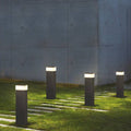 Ray Moderne LED Lampadaire Extérieure Noir Métal Allée Cour - Neutralighting