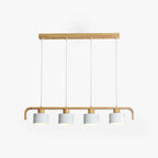 Valentina Moderne Luminaires Suspensions Cylindre Nordique Bambou Blanc/Vert/Gris Chambre à Coucher - Neutralighting