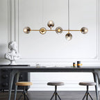 Valentina Moderne LED Suspension Globe Métal Verre Salon Cuisine - Neutralighting