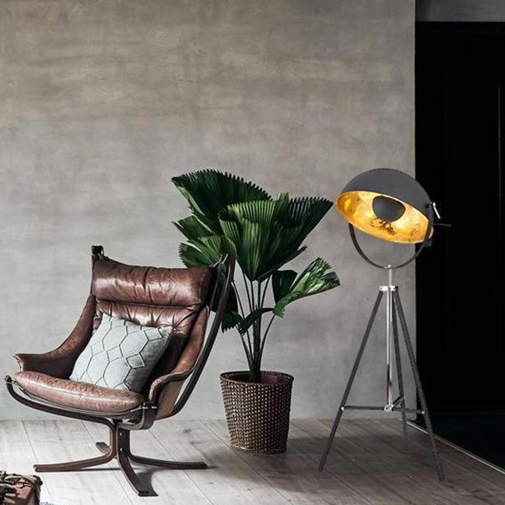 Mira Moderne Lampadaire Projecteur Vintage Métal Noir Salon/Chambre - Neutralighting