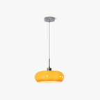 Charlotte Suspension Dôme Moderne Verre. Blanc/Orange. Salle de Bain - Neutralighting